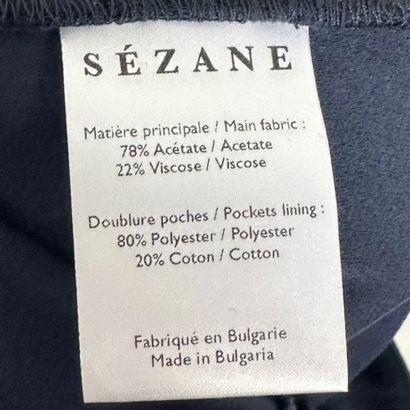 Sezane Austin Drapey Paperbag High Waisted Trousers Sz -2 Preppy Work Academia - Picture 15 of 16